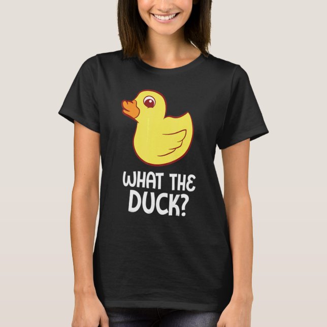Rubber Anka Vad är Anka Rubber Anka? T Shirt (Framsida)