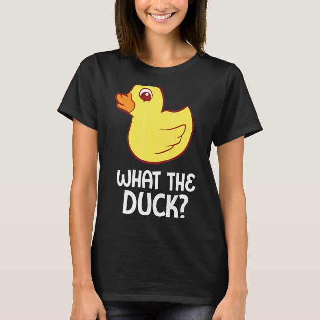 Rubber Anka Vad är Anka Rubber Anka? T Shirt (Framsida)