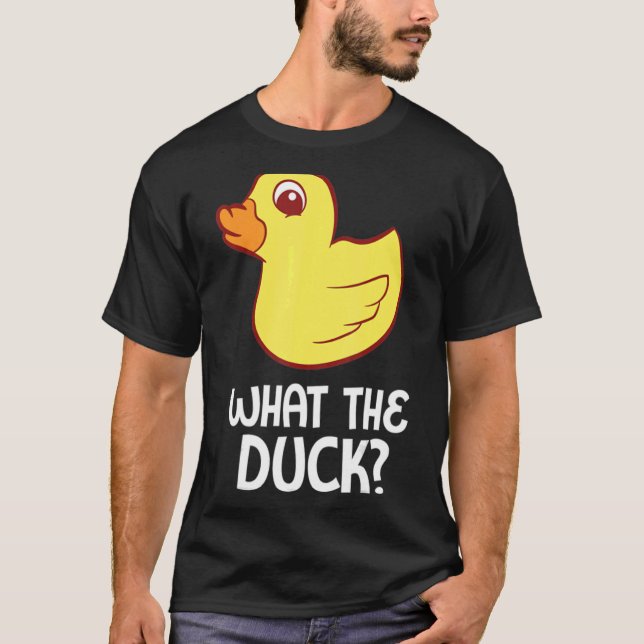 Rubber Anka Vad är Anka Rubber Anka? T Shirt (Framsida)