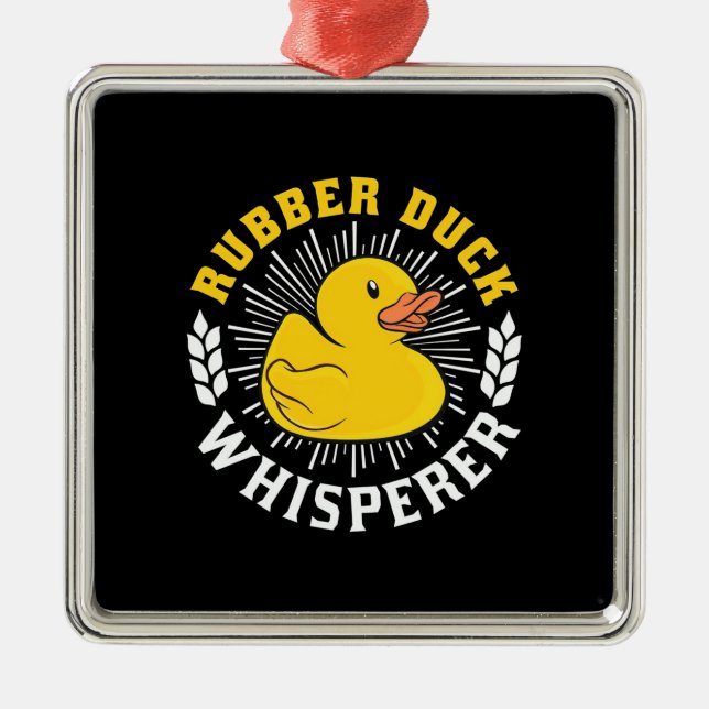 Rubber Anka Whisperer Julgransprydnad Metall (Framsidan)