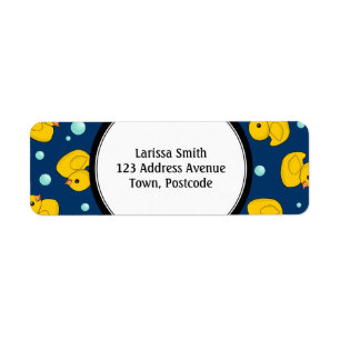 Rubber ankaadressetiketter returadress etikett