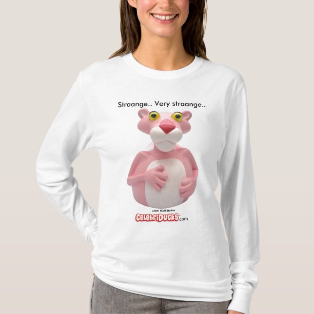 Rubber ankaHoodies för rosa panter Tee (Framsida)