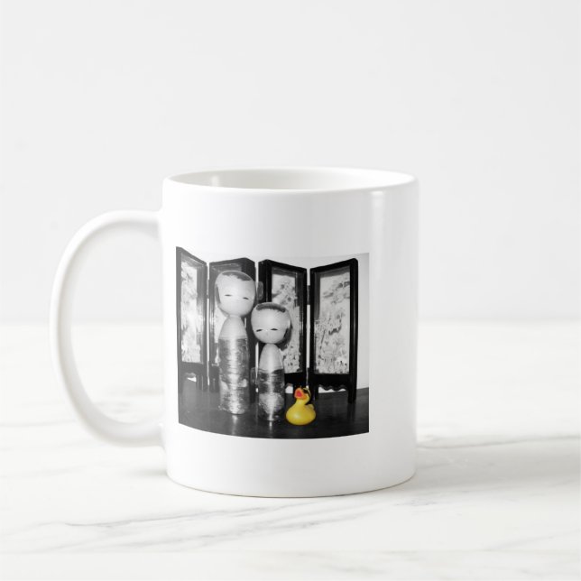 Rubber ankamugg "för kulturupplevelse" kaffemugg (Vänster)