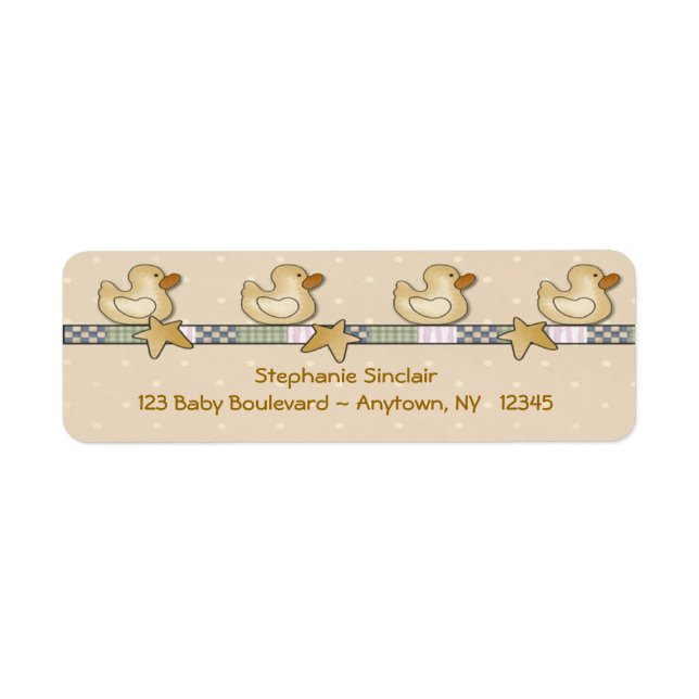 Rubber Ankor-etikett Returadress Etikett (Framsidan)