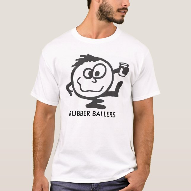 Rubber Ballers Kickball skjorta Tee Shirt (Framsida)