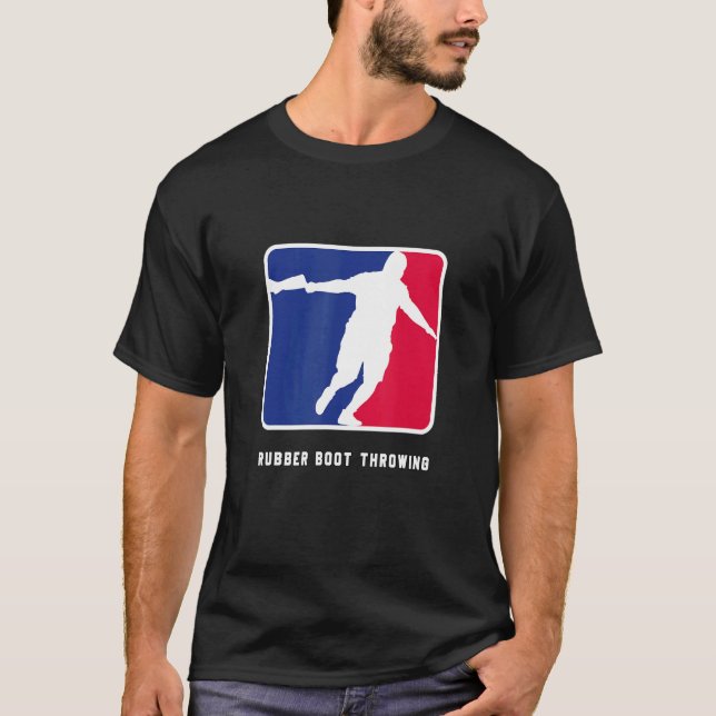 Rubber Boot Throw T Shirt (Framsida)