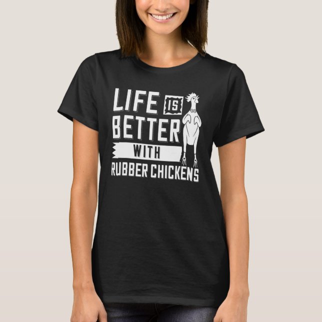 Rubber Chicken Screaming Costume T Shirt (Framsida)