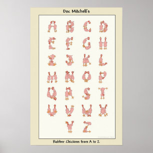 Rubber Chickens från A till Z Poster