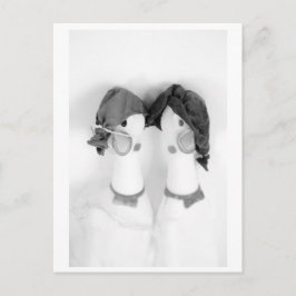 Rubber chickens - The Balloon Twins Vykort