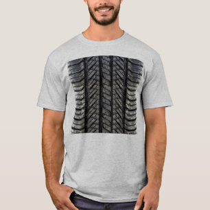 Rubber Däck Stil Automotive Struktur T-shirt