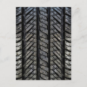 Rubber Däck Stil Automotive Struktur Vykort