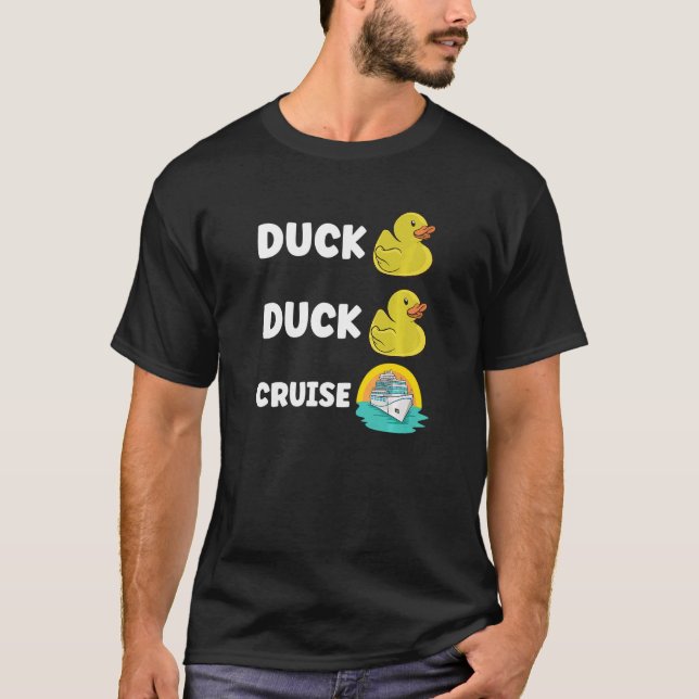 Rubber Duck Boating Boat Captain Cruise Ship Cruis T Shirt (Framsida)