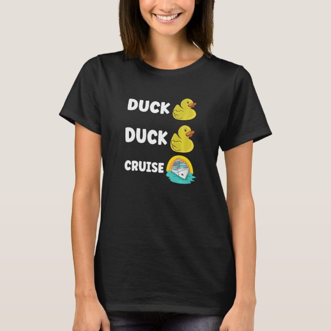 Rubber Duck Boating Boat Captain Cruise Ship Cruis T Shirt (Framsida)