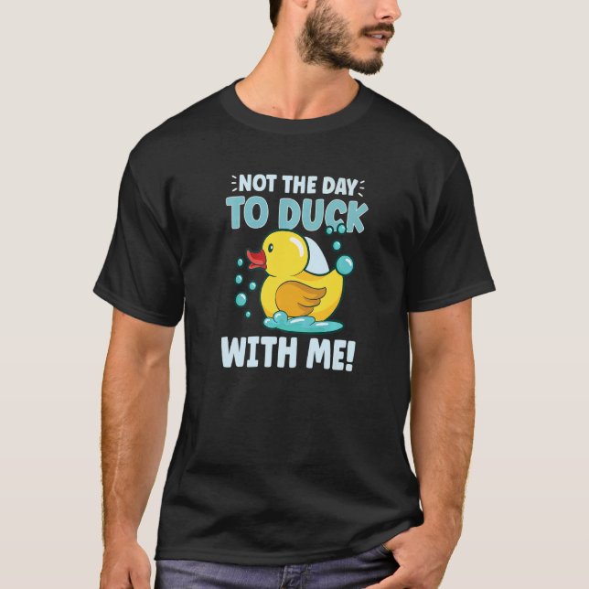 Rubber Duck Ducks Duck  Bathroom Bubble T Shirt (Framsida)