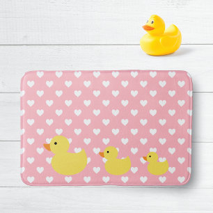 Rubber Duck Family Polka Dot Badrumsmatta