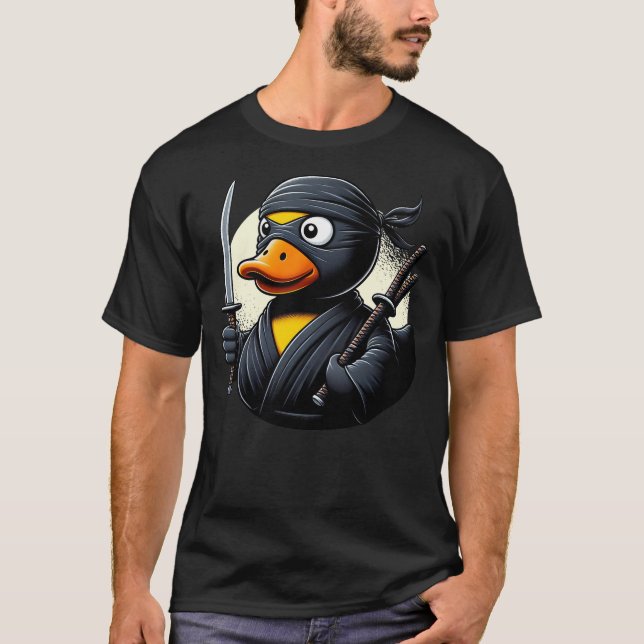 Rubber Duck Ninja T Shirt (Framsida)