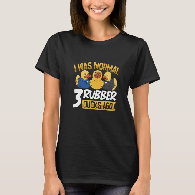 Rubber Duck Rubber Ducks Duck  Bathroom Bubble T Shirt (Framsida)