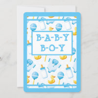 Rubber Duckie Blue Boy Shower