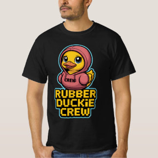 Rubber Duckie Crew - Pixel Kawaii Matching Design T Shirt