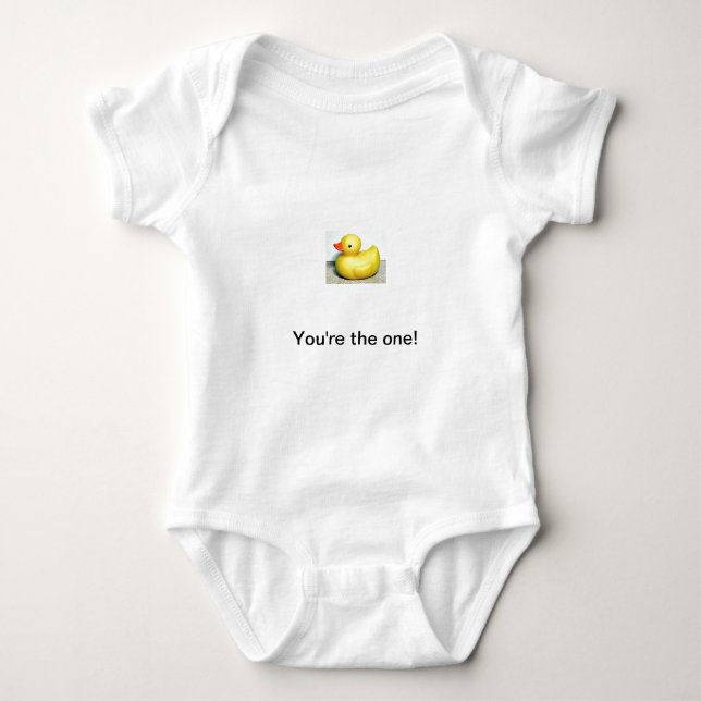 Rubber Duckie Cute Kids Leksak Tee (Framsida)