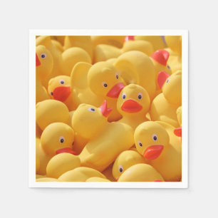 Rubber Duckie Ducky Baby Ett år gammal Party Pappersservett