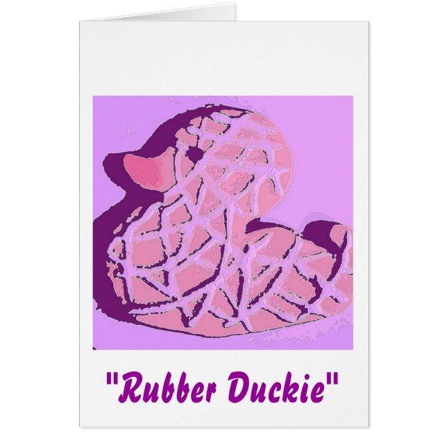 Rubber Duckie Hälsningskort (Framsidan)