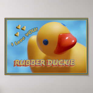 Rubber Duckie, jag KÄRLEK! DUCKY Poster