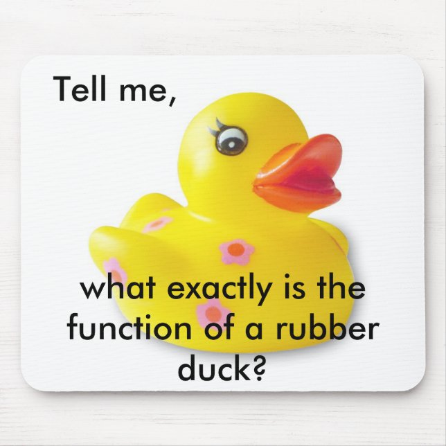 Rubber Duckie Mousepad Musmatta (Framsidan)