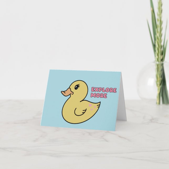 Rubber Duckie på Äventyr Helgkort (Framsida)
