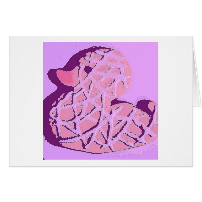 Rubber Duckie Pop Art Hälsningskort (Framsidan Horizontal)