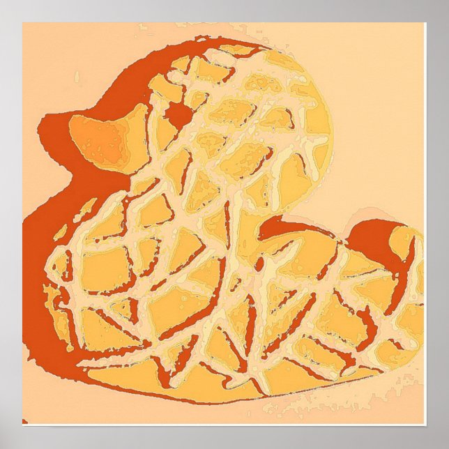 Rubber Duckie Pop Art Poster (Framsidan)