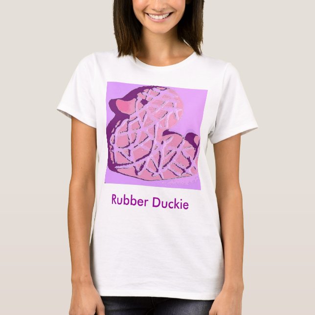 Rubber Duckie Pop Art Tee Shirt (Framsida)