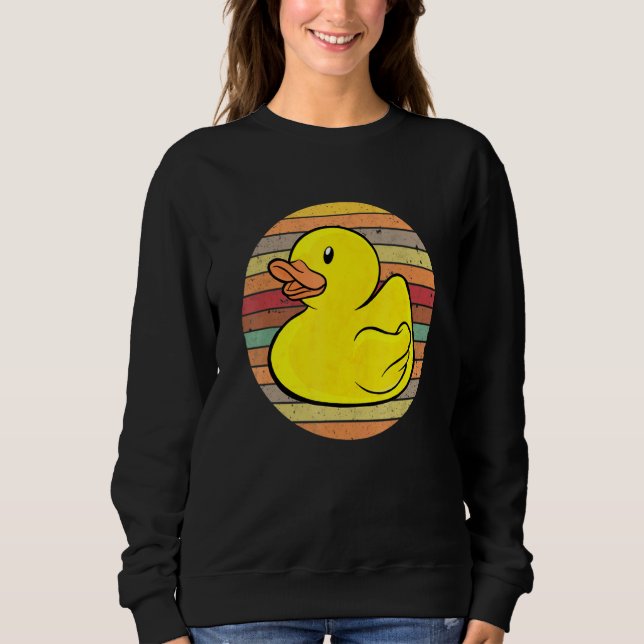 Rubber Duckie Rubber Anka Bath Retro T Shirt (Framsida)
