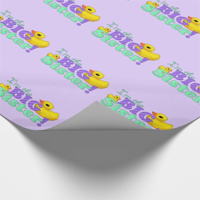 "Rubber Duckies - Big Sister" Presentpapper (Hörn)