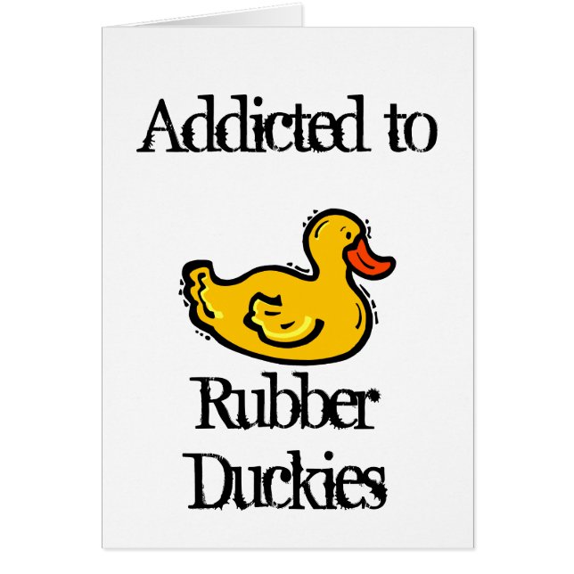 Rubber Duckies Hälsningskort (Framsidan)