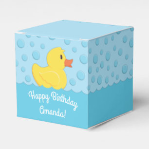 Rubber Ducky 1:a födelsedagen Party Kids Baby Presentaskar