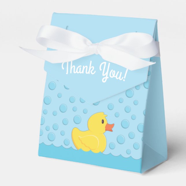 Rubber Ducky 1:a födelsedagen Party Kids Baby Presentaskar (Framsidan Sidan)