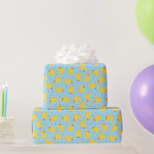 Rubber Ducky 1:a födelsedagen Party Kids Baby Presentpapper