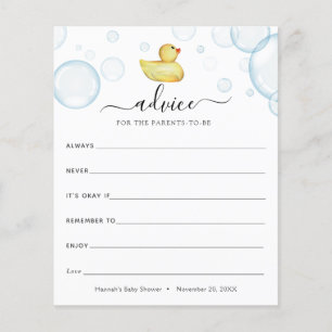 Rubber Ducky Advice for the Parents to be