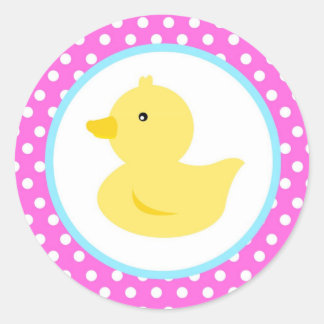 Rubber Ducky Anka Favor Stickers Runt Klistermärke