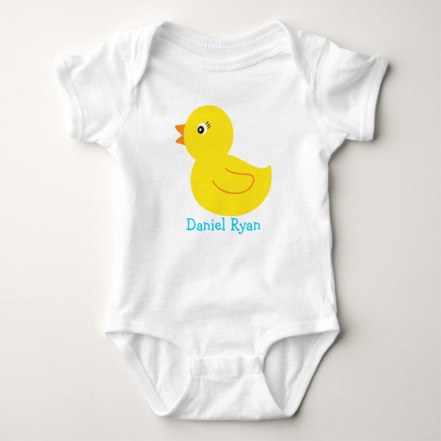 Rubber Ducky Anka Personlig Baby T-Shirt (Framsida)