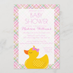 Rubber Ducky Baby Shower Inbjudningar