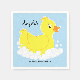 Rubber Ducky Baby Shower Napkins Pappersservett