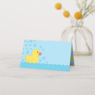 Rubber Ducky Baby Shower Placeringskort