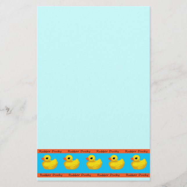 Rubber Ducky Band Stationary Lakan Brevpapper (Framsida)