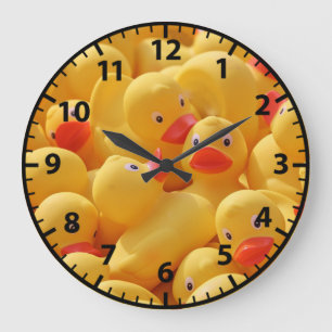 Rubber Ducky Barn Bathroom Wall Clock Stor Klocka