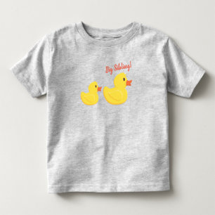 Rubber Ducky Big Syskon Baby Bodykostym T Shirt