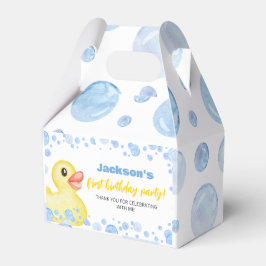 Rubber Ducky Birthday Favor Box Presentaskar