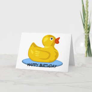 Rubber Ducky Birthday Kort