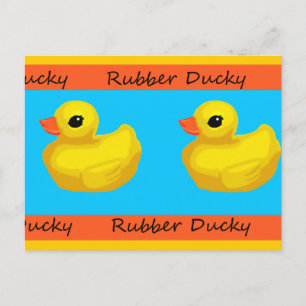 Rubber Ducky Blank vykort